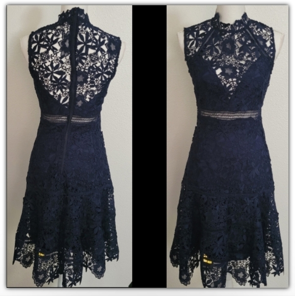 Bardot lace overlay lined see description for sizing - Picture 1 of 16